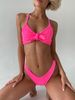 Купить ТРУСИКИ bikini, коллекция CURLY, Жатка Розовый, XS (CU002-4PINK-XS) - Цена: 800.0₴ от BERLOUS